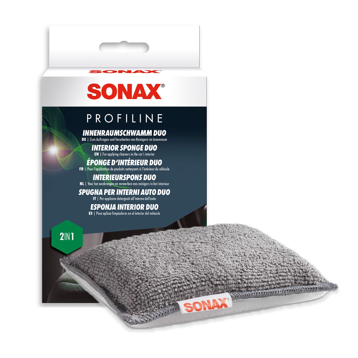 SONAX PROFILINE Interior Sponge Duo (2 in 1 Sponge)