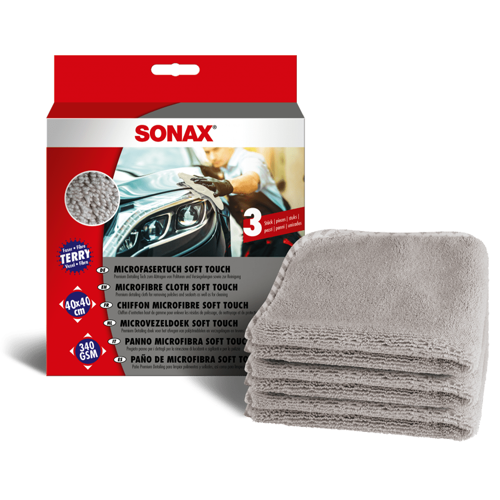 SONAX Microfibre Cloth Soft Touch 3 pcs Pack