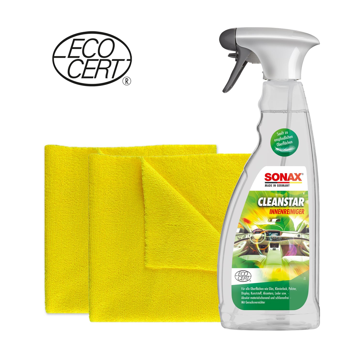 SONAX CleanStar Interior Cleaner for All Interior Surfaces 750ml *EXCLUSIVE BUNDLE*