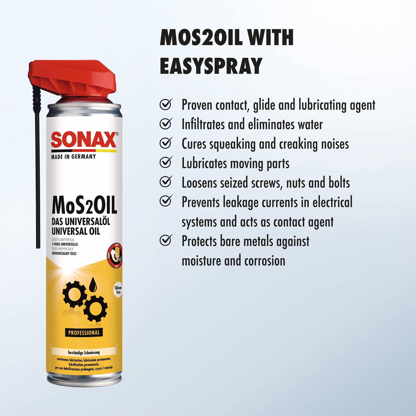SONAX MoS2Oil Universal Oil with EasySpray 400ml