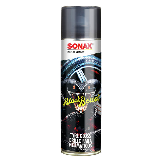 SONAX Tyre Gloss Spray Black Beast Effect 500ml (Tyre Shine)