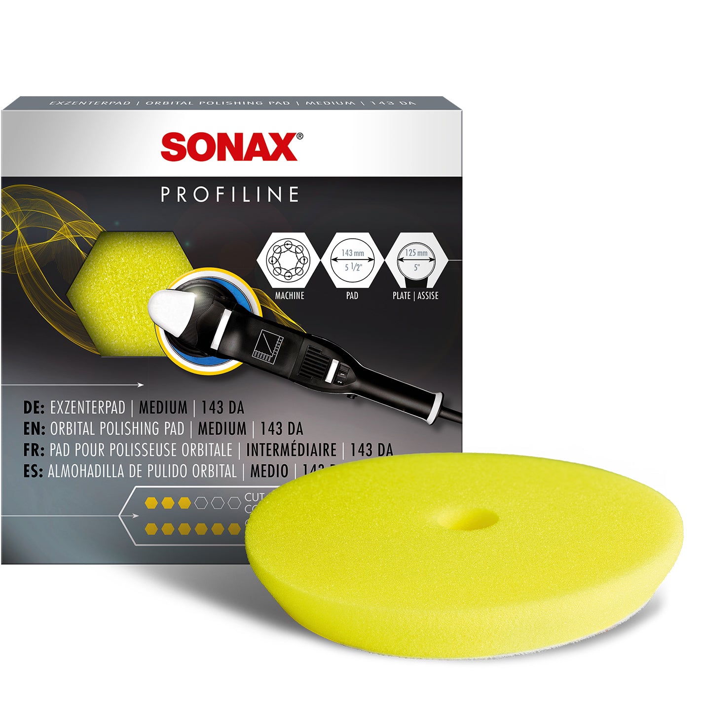 SONAX PROFILINE Foam Finishing Pad for DA 143mm