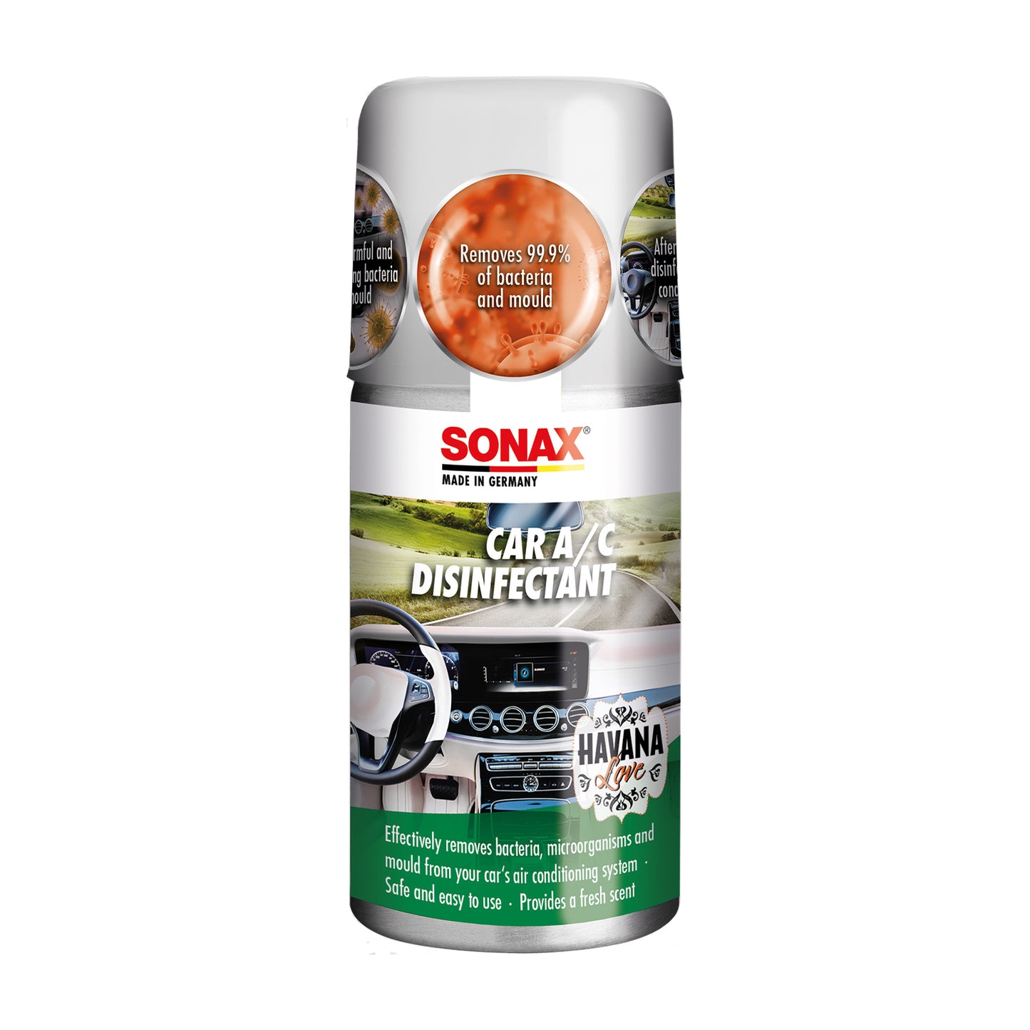 SONAX Car Air-Con Disinfectant (3 scents available)