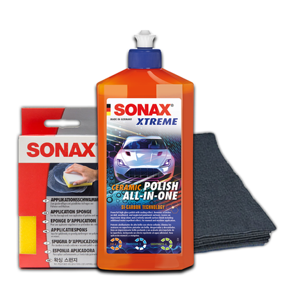Sonax Xtreme Ceramic Polish All-in-One 500ml *EXCLUSIVE BUNDLE*