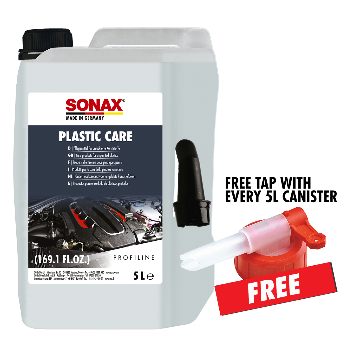 SONAX PROFILINE Plastic Conditioner for Interior & Exterior 5L