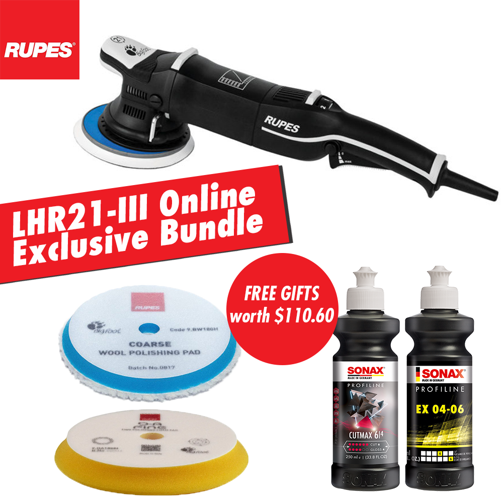 RUPES LHR21 Mk3 DA Polisher *Online Exclusive Bundle*