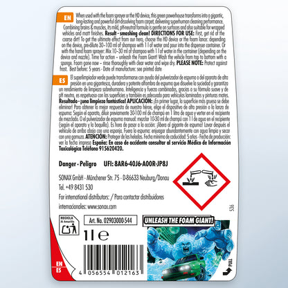Sonax Xtreme Foam Giant Car Shampoo 1L