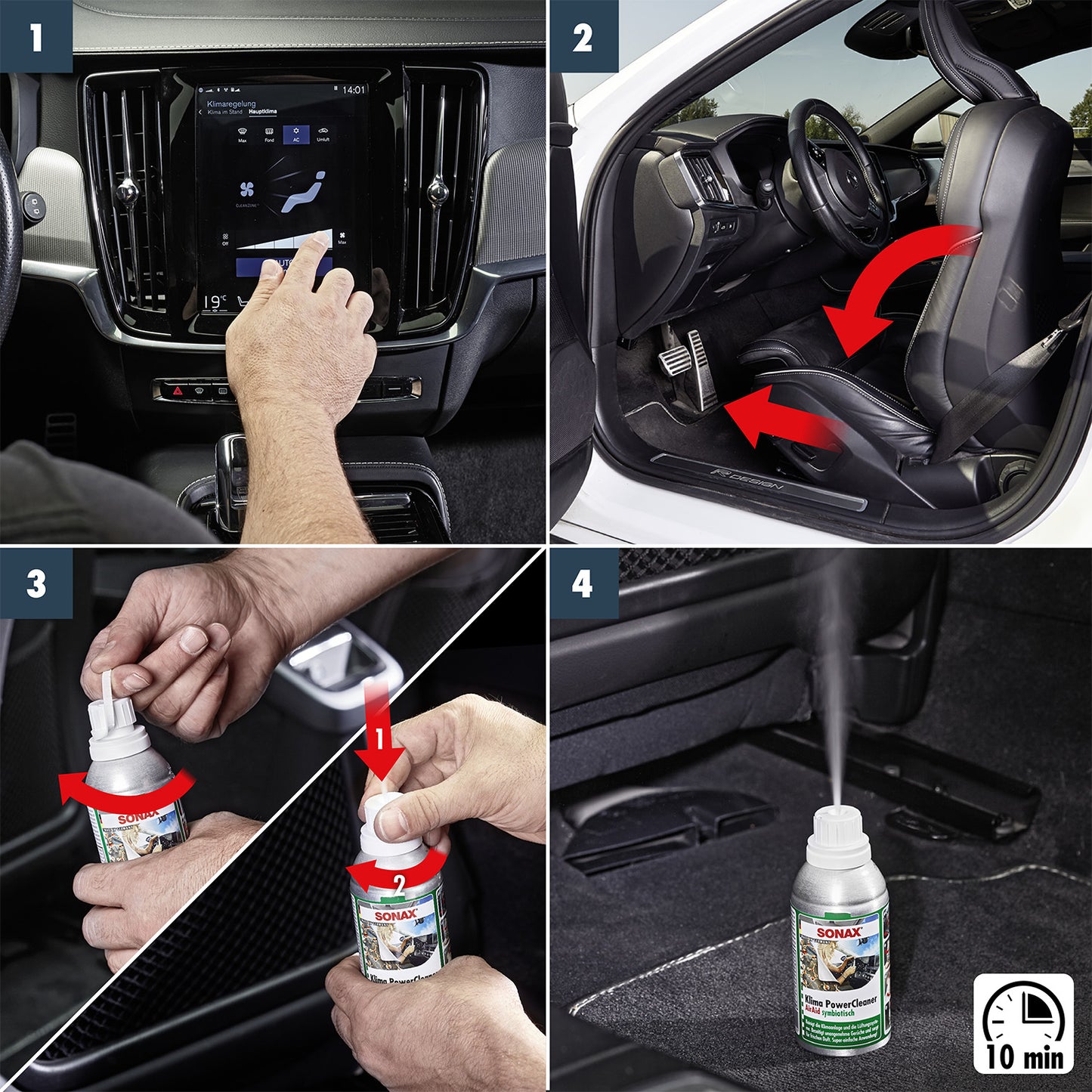 SONAX Car Air-Con Disinfectant (3 scents available)