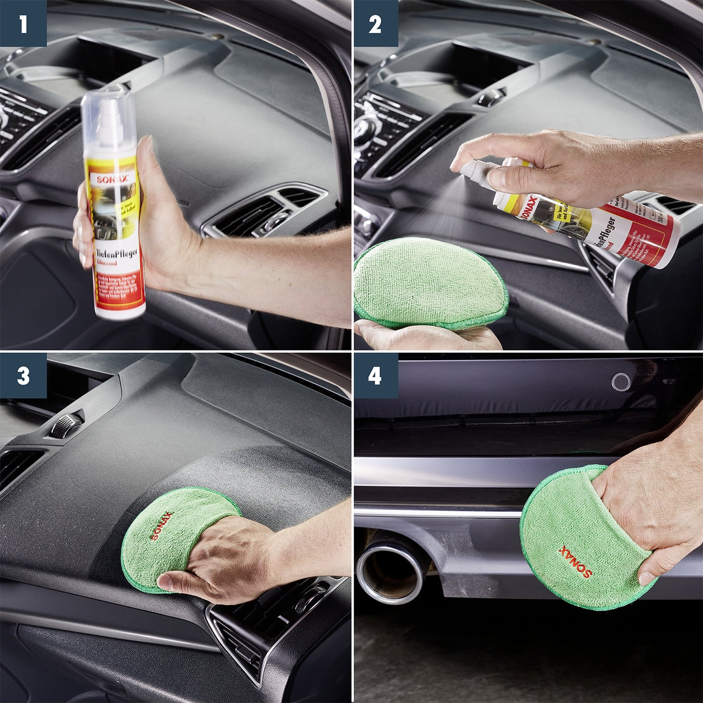 SONAX Trim & Plastic Protectant Glossy-Finish 300ml