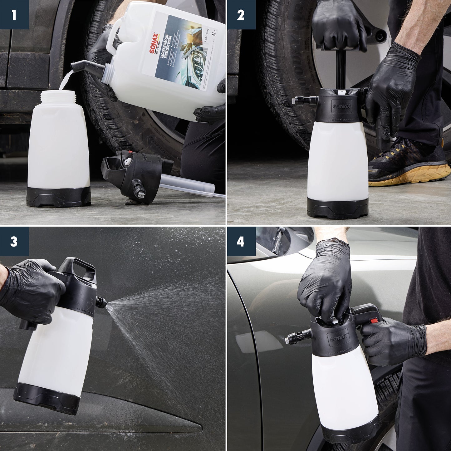 SONAX PROFILINE Pump Vaporiser Sprayer for Acid & Alkali 1.5L