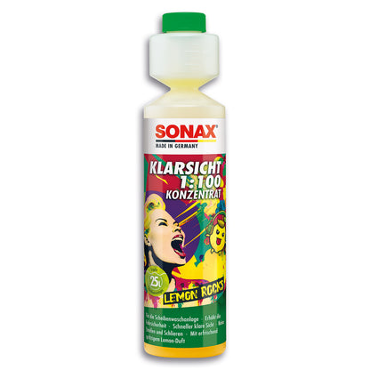 Sonax Lemon Rocks Clearview Wiper Wash 1:100 Concentrate 250ml