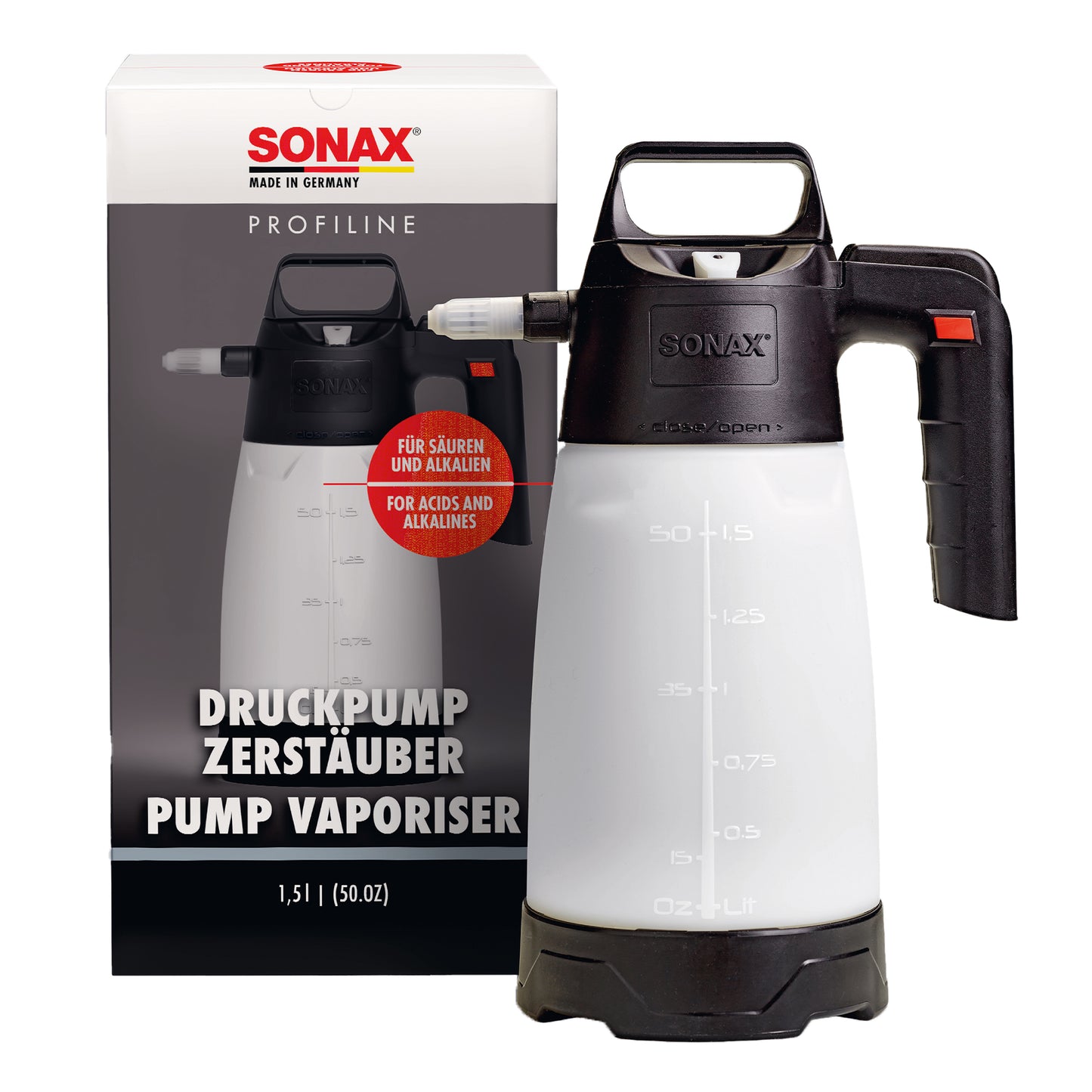 SONAX PROFILINE Pump Vaporiser Sprayer for Acid & Alkali 1.5L