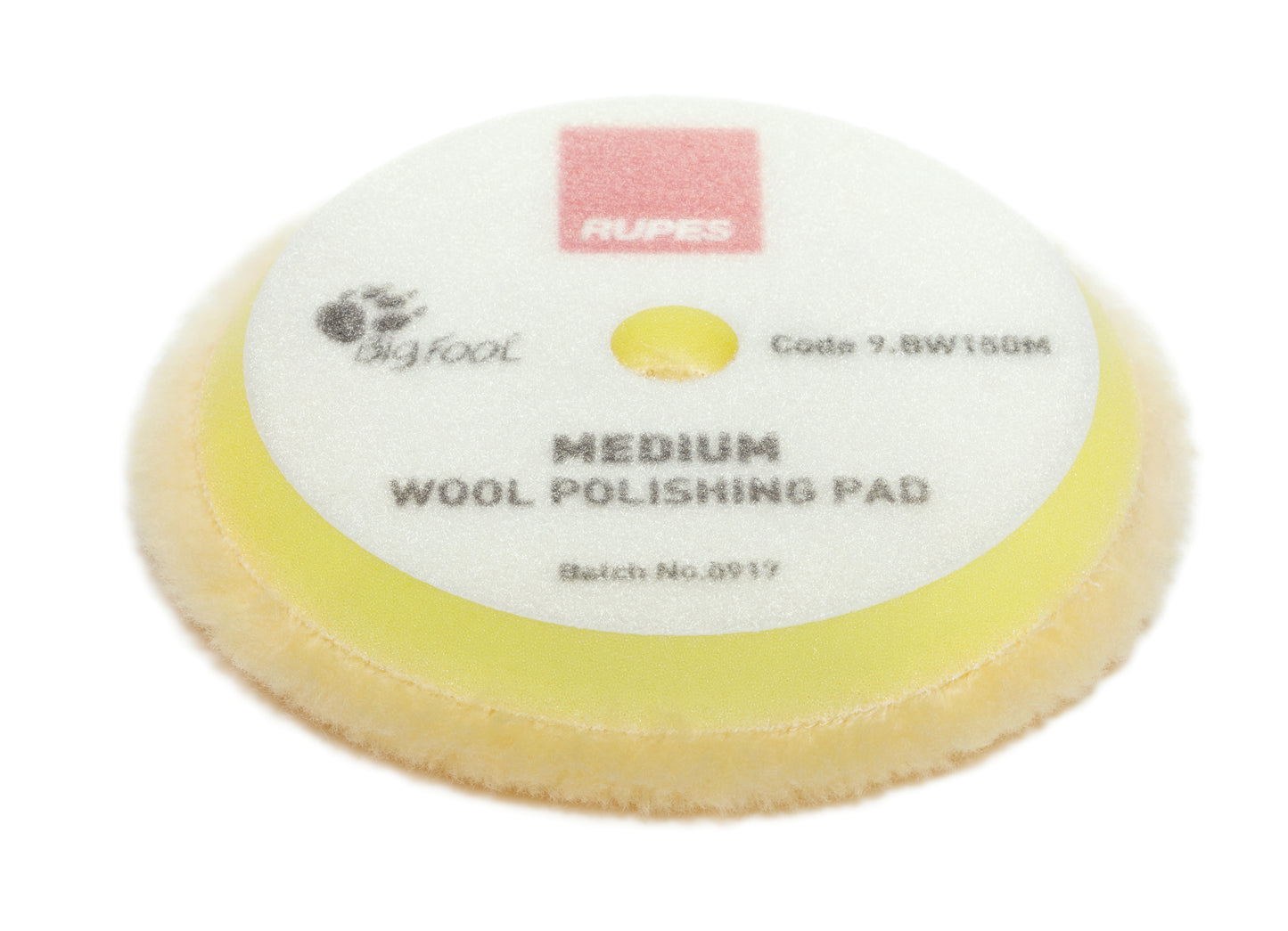 RUPES Yellow Medium Wool Pad (various sizes)
