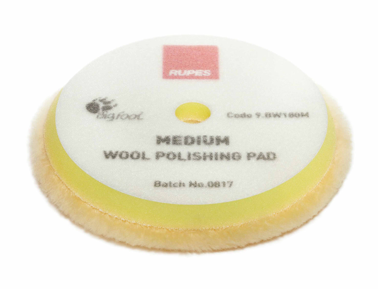 RUPES Yellow Medium Wool Pad (various sizes)